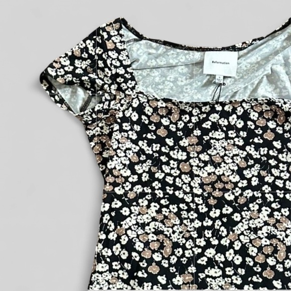 Reformation-Square Neck Knit Sweater-size Small NWT-Juno - Picture 4 of 8